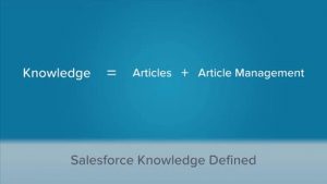 Definition of Salesforce Knowledge
